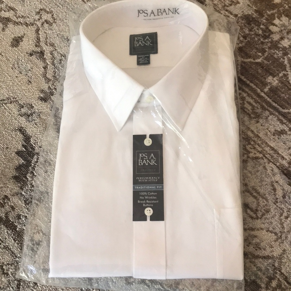 Jos A. Bank White Men’s Shirt.181/2-34